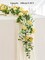 Spring Floral Garlands – 5.9 Ft Artificial Eucalyptus Garland with Flowers for Mantle, Table Centerpiece, Baby Shower, Wedding, and Spring Décor